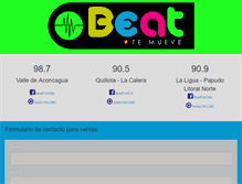 Tablet Screenshot of beatfm.cl